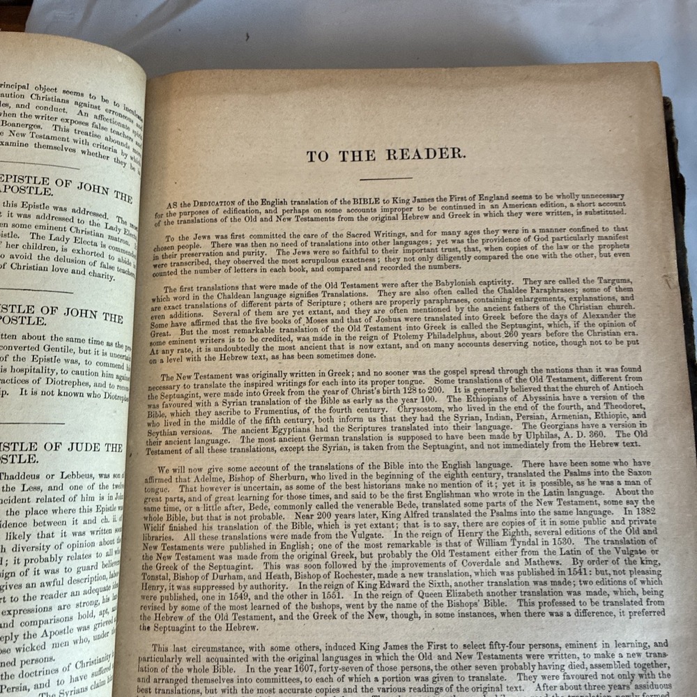 Antique 1892 Holy Bible By T.J. Gattis And Son, Durham, North Carolina - Picture 16 of 16
